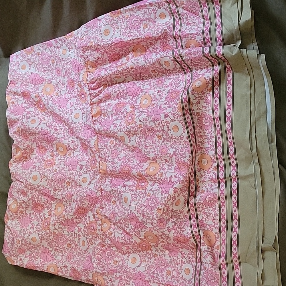 Floral Tiered Lightweight Pants Sz 3X